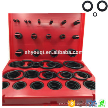 Boa Dureza Borracha o anel de vedação NBR 382 PCS / 30 Tamanhos O ​​rings Repair Set O-ring Caso Flat oring Box